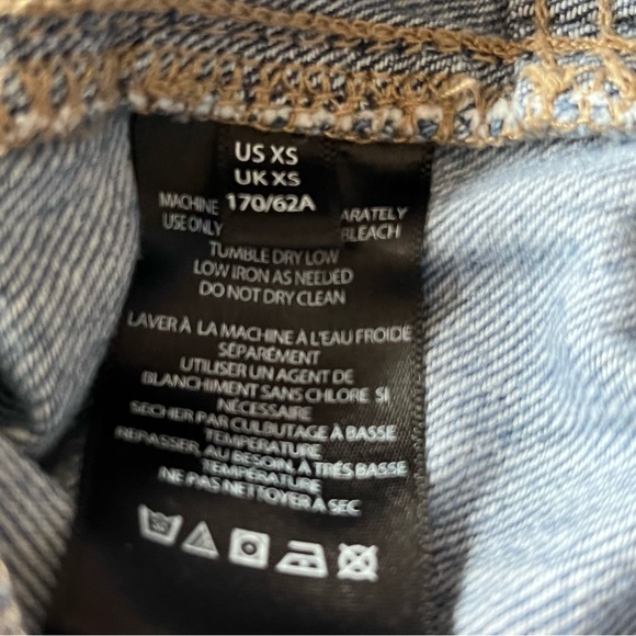 BDG Urban Outfitters Carpenter High Rise Wide Leg Light Wash Size‎ XS - Picture 4 of 16